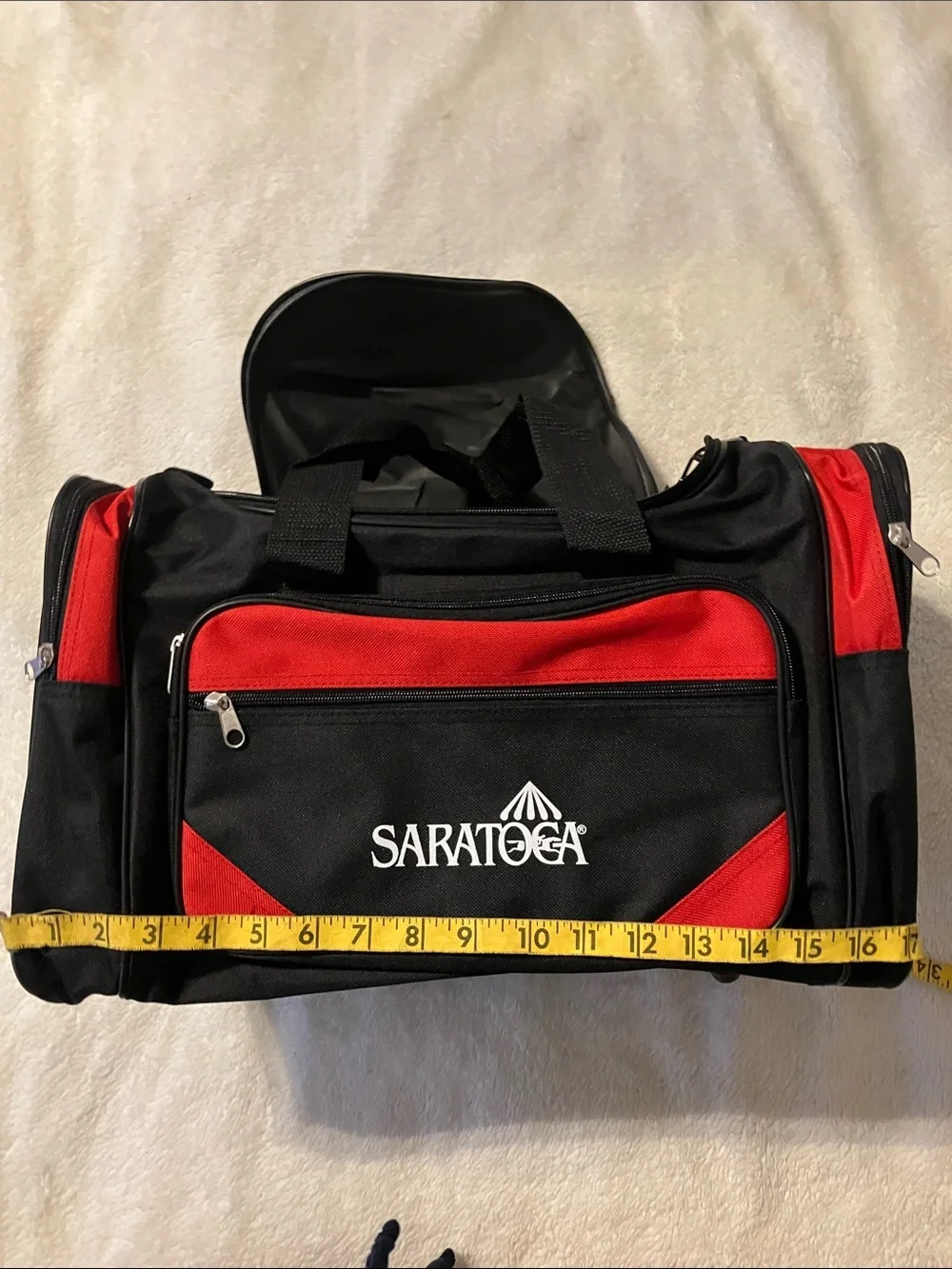 Black and Red Saratoga duffel bag - Picture 2 of 4